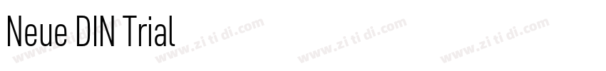 Neue DIN Trial字体转换